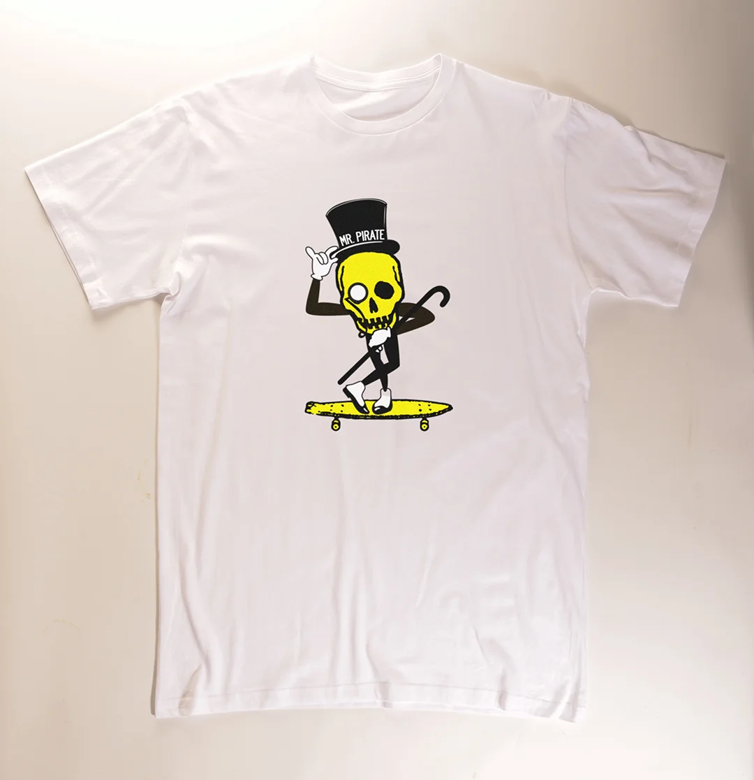 "Mr. Pirate" t-shirt graphic for Fourstar Clothing