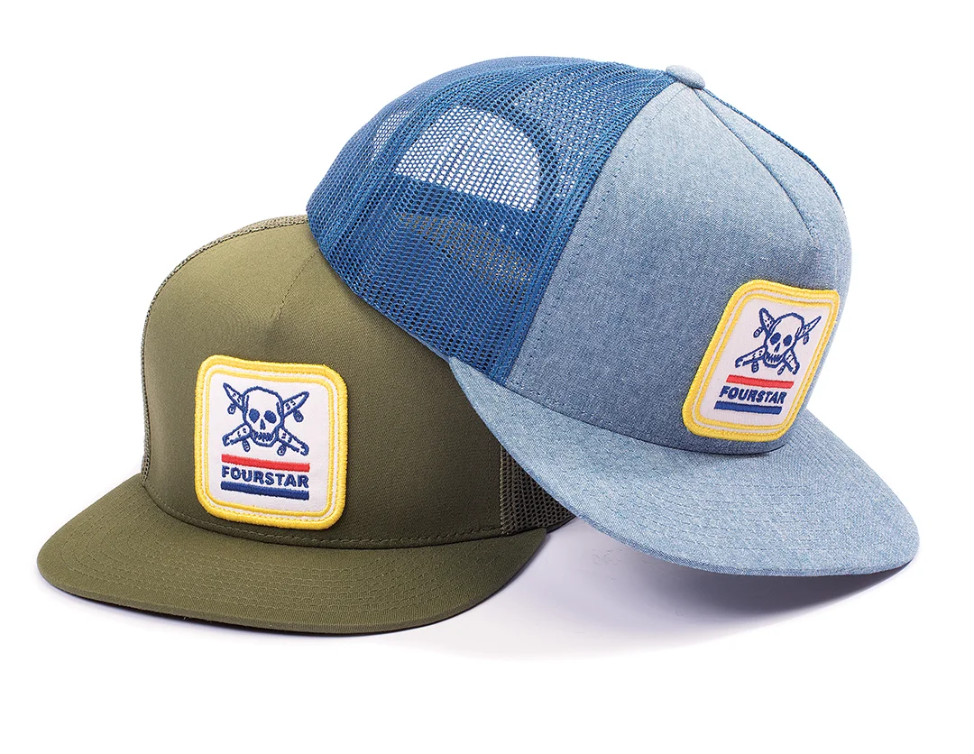Custom patch artwork for Fourstar Clothing headwear