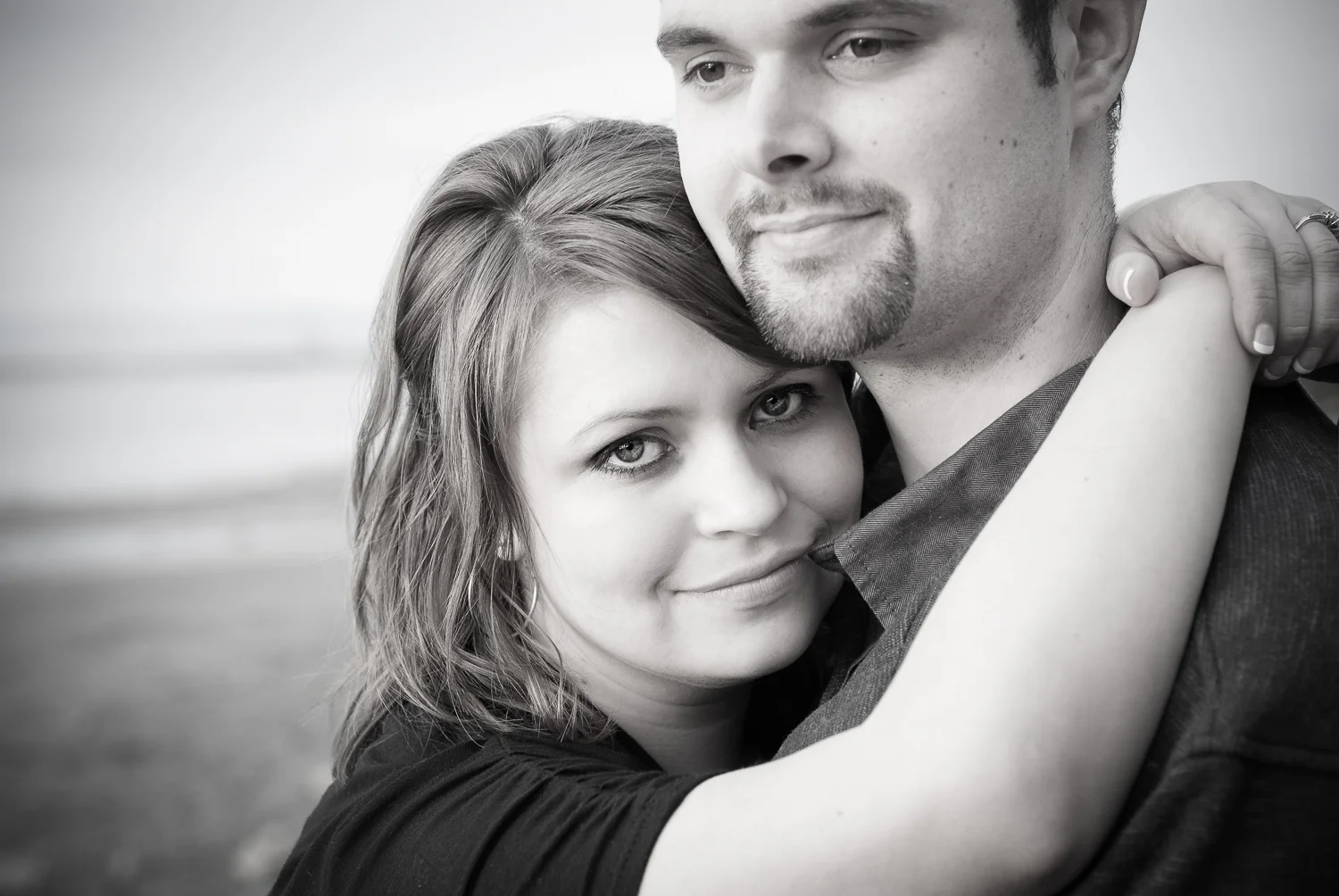 Everett seaside beach engagement