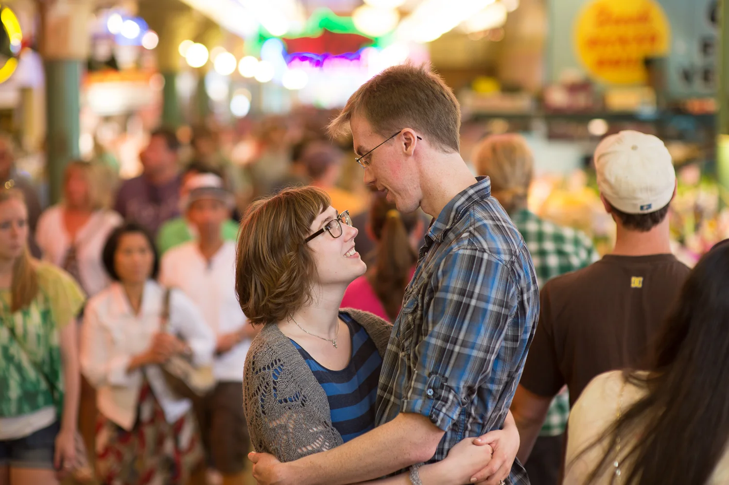 Seattle Pike Place and waterfront engagement