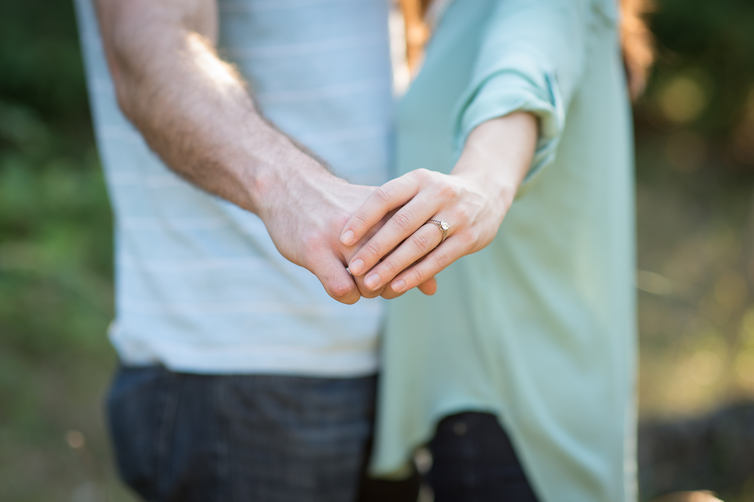 Seattle Discovery Park outdoor engagement photography