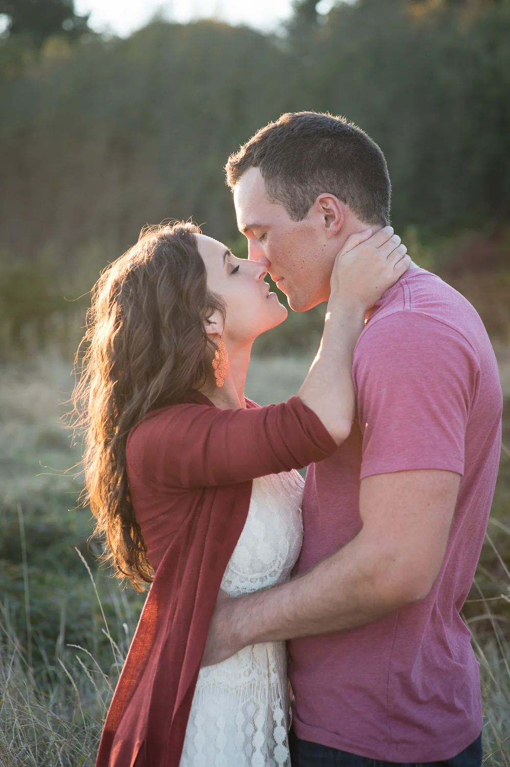 Seattle Discovery Park outdoor engagement photography
