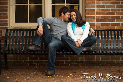 Seattle Engagement Photographer, Jared M. Burns - Couple sitting