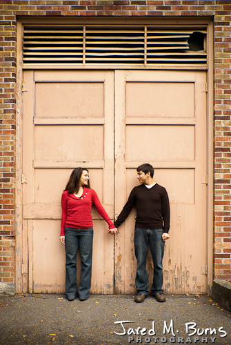 Seattle Engagement Photographer, Jared M. Burns - Couple holding hands