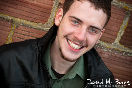 Duvall Cedarcrest Senior Guy Portrait Photographer - Carnation - Brick wall 