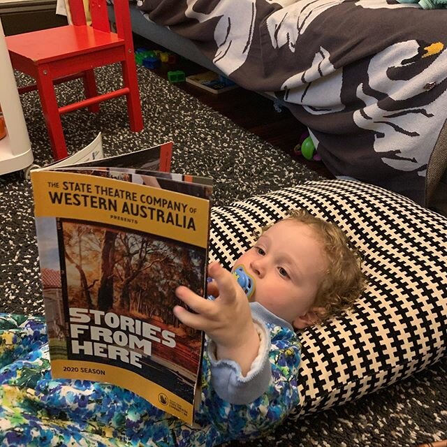 Even the toddlers are missing live theatre.  One of his favourite bedtime stories is the @blackswanstc 2020 program 💁🏻&zwj;♀️