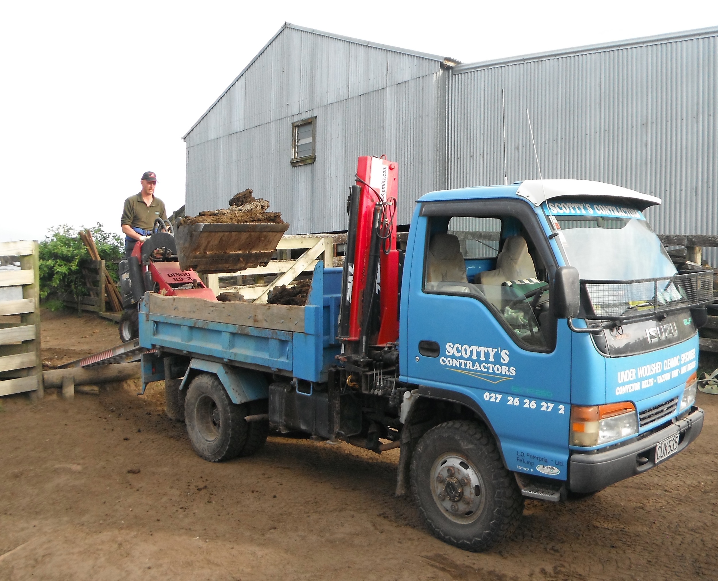 Loading onto the truck