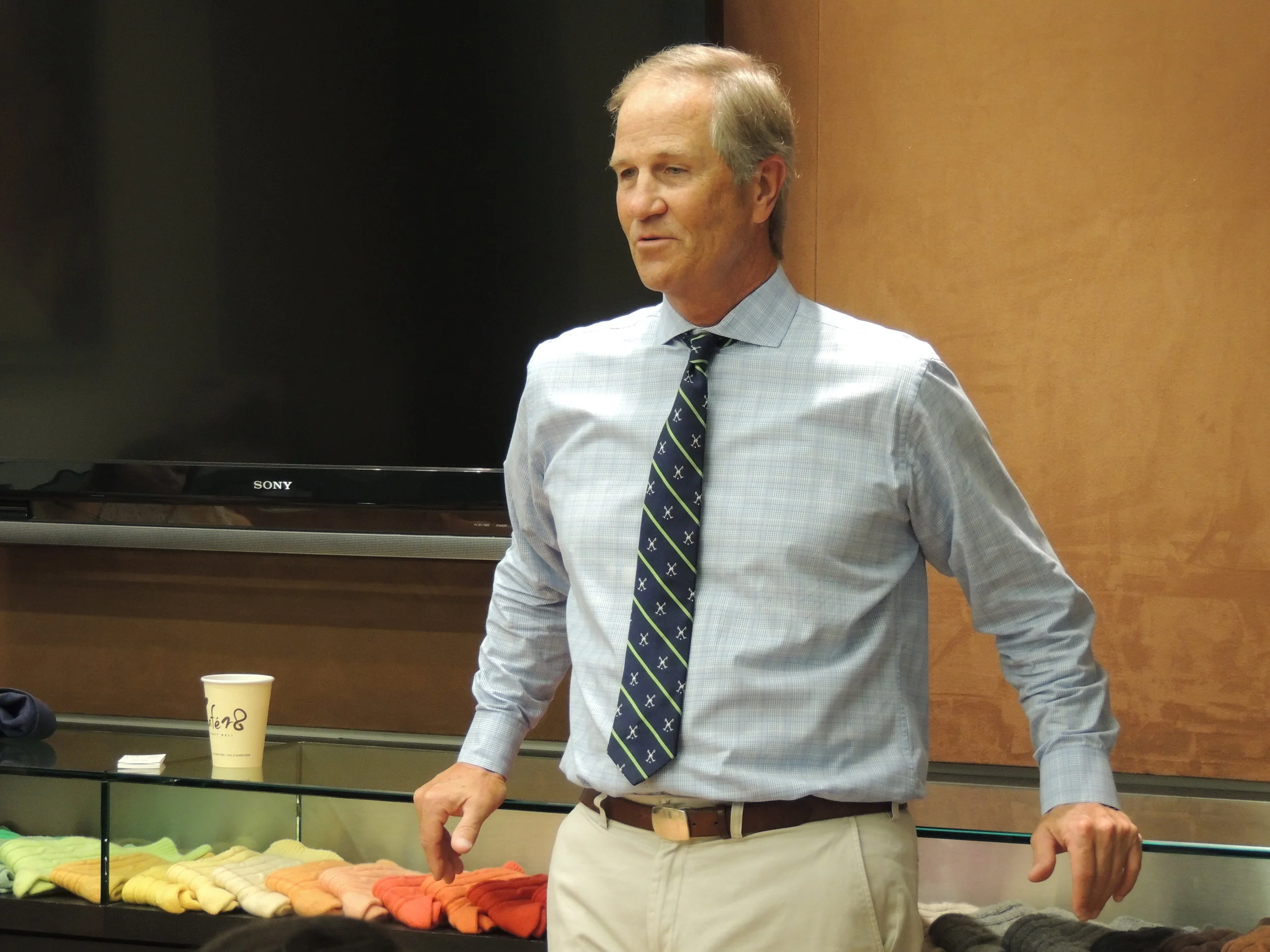 Dean went on to offer some wisdom on how young talent like our scholars should approach their newfound career path. “Don’t take a job because it’s the highest paying or the highest profile,” he urged, “Take a job because you’re going to learn the most. You have to aggressively manage your career. You need to be asking ‘What more can I do?’ Keep asking, “How you need to get to the next level?” The cream rises to the top. It really does.” Norman went on to encourage the scholars to be able to define their career path. If you don’t know what your career path is at a company, or if there is no upward mobility, he suggested they find a new place of work. “There is nobody waking up in the morning thinking about you and your career besides you,” Dean stated honestly. “Your degree only opens the first door for you. After that, it’s really up to you to manage your career and get where you want to be.” Dean chose to carve out a space in the sock industry over working in something like finance because he felt that he could make a real impact in that sector. He was hungry to learn and grow, and for him, retail allowed him to do so. In his own company, Hot Sox, Dean strives to give his employees the same opportunity for growth that he searched for a young man. “I know what each employee in my company does and I tell them that if they left right now,” Dean said, “It would have a huge affect. You all make an impact.” Dean Norman has learned and grown immensely during his time in retail, and is really grateful for the experiences he’s gained. While he loves New York City, he still has a soft spot for his southern roots. After building his company up to the level it is today, Dean made the choice to come full circle and split his time between New York City – the center of the universe – and his home, North Carolina. 