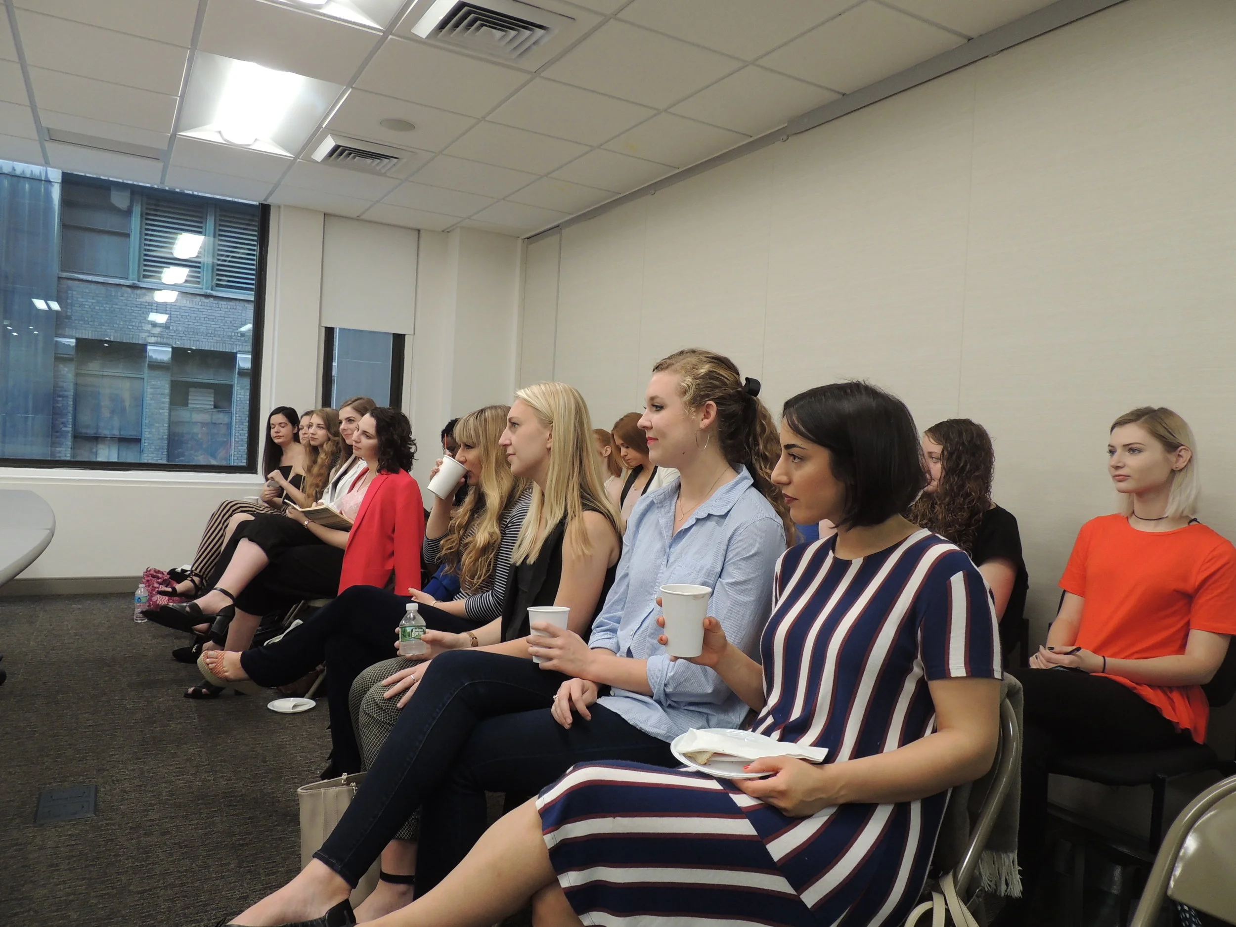 While all our scholars are currently interning at various companies, many of them are beginning to look for full time positions to acquire after graduation. “I just graduated from college and am beginning to look for jobs,” one scholar said. “How did each of you find your first job?” Meghan responded with her personal career story, emphasizing the importance of continuous networking. “You never know who you are going to run into. Networking really is a round the clock job, and the person you need to meet for the next step in your career could be anywhere.” Meghan opened up about the uncertainty she felt upon graduation. “When I graduated, I didn’t have a job secured as yet,” she shared. “The day after my commencement at a graduation party, I met a woman who worked at Goldman Sachs. From speaking with her, I was able to get an interview with Goldman Sachs the next week and from there, accepted a job. This job wasn’t what I studied for and was not what I had set out looking for, but it was a great learning experience and jumping off point for my career.” Each person’s job search experience is different, so it is important to keep all your career search tools in mint condition. Shota spoke about how his LinkedIn profile helped get him his post-grad position. “I reached out to everyone and anyone I could get in contact with,” he said. “However, the first company I started working for actually reached out to me through LinkedIn. The stronger your LinkedIn profile is, and the more keywords you utilize on your page, the higher your chances are of being contacted by a recruiter. Recruiters actually use LinkedIn as a serious hiring tool. You should also always ask people for their business card after meeting them. You never know the next time you might be in need of a job, so it is a good practice to stay in contact with people who may be able to help you out in the future.”