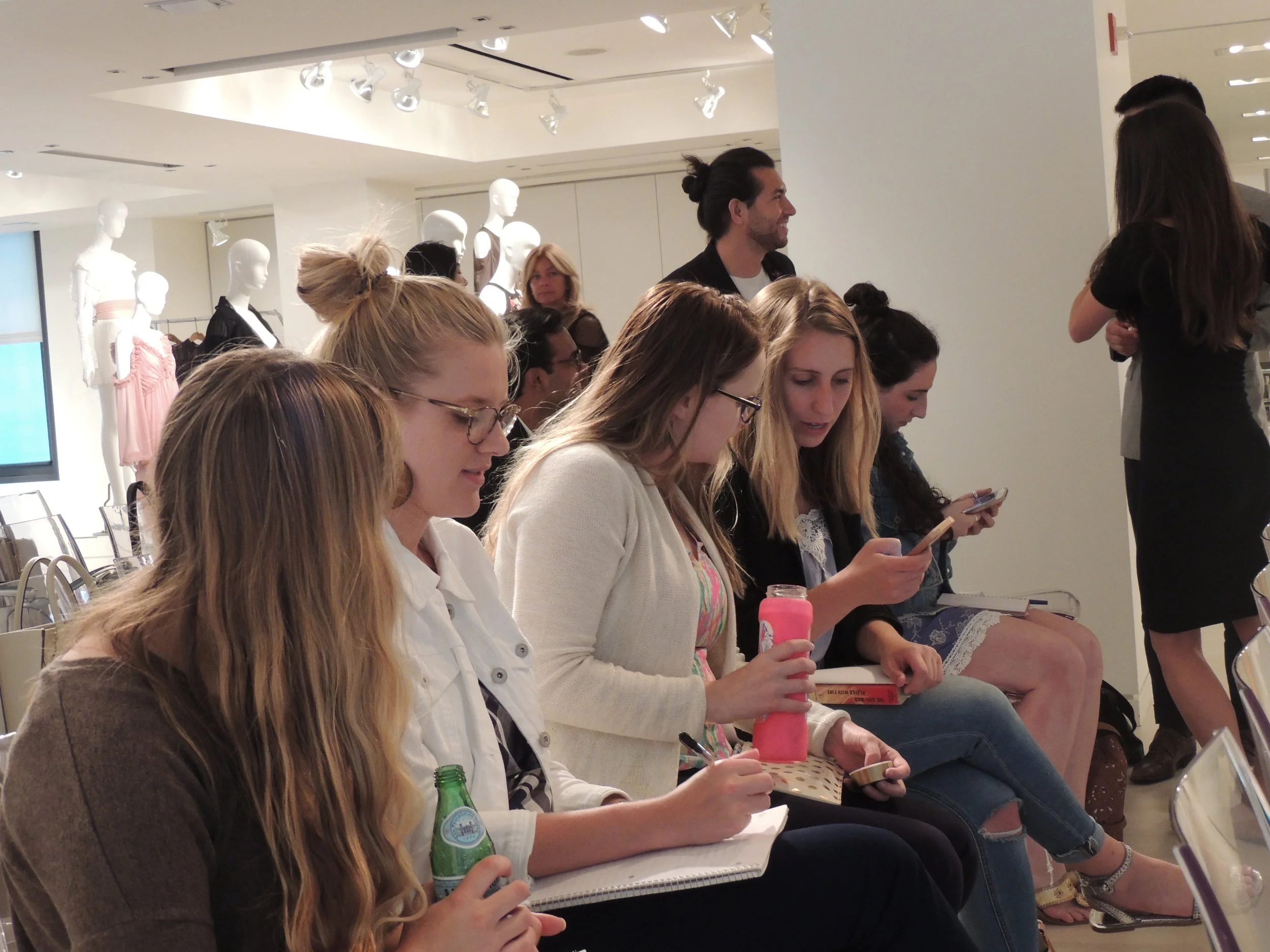 Our scholars were eager to ask such a season retail executive questions about his experiences. “What do you love most about retail?” one scholar asked. “I started as an assistant buyer for sweaters,” Marty shared. “My boss once gave me about 1200 sweaters and told me to set them up in the store by color and organize the display. To the average person, this might sound like the most horrible job in the world. To me, it was amazing. I couldn’t get enough. ‘Does the grey look best by the light pink or the pale blue? Does the pale blue look best by the lime?’ I would ask myself. When I finished setting up the display, it felt great knowing that when the customer sees it they could be inspired to make a purchase. The inspiration and creativity in retail are the root of my drive.” “We’ve heard a lot this summer that it is important to gain experience in the industry outside of your specific role. What advice can you give on how to achieve that?” another scholar asked. “Being able to gain an understanding of other areas needs to be a crucial part of your internship or job experience,” Marty stressed. “When you are looking for a job, you need to make sure that exposure to different areas is something that company can offer you. A job interview is as much for the applicant as it is for the employer. Part of your evaluation as an applicant needs to be whether you can get exposure to a wide range of topics while in that position.”