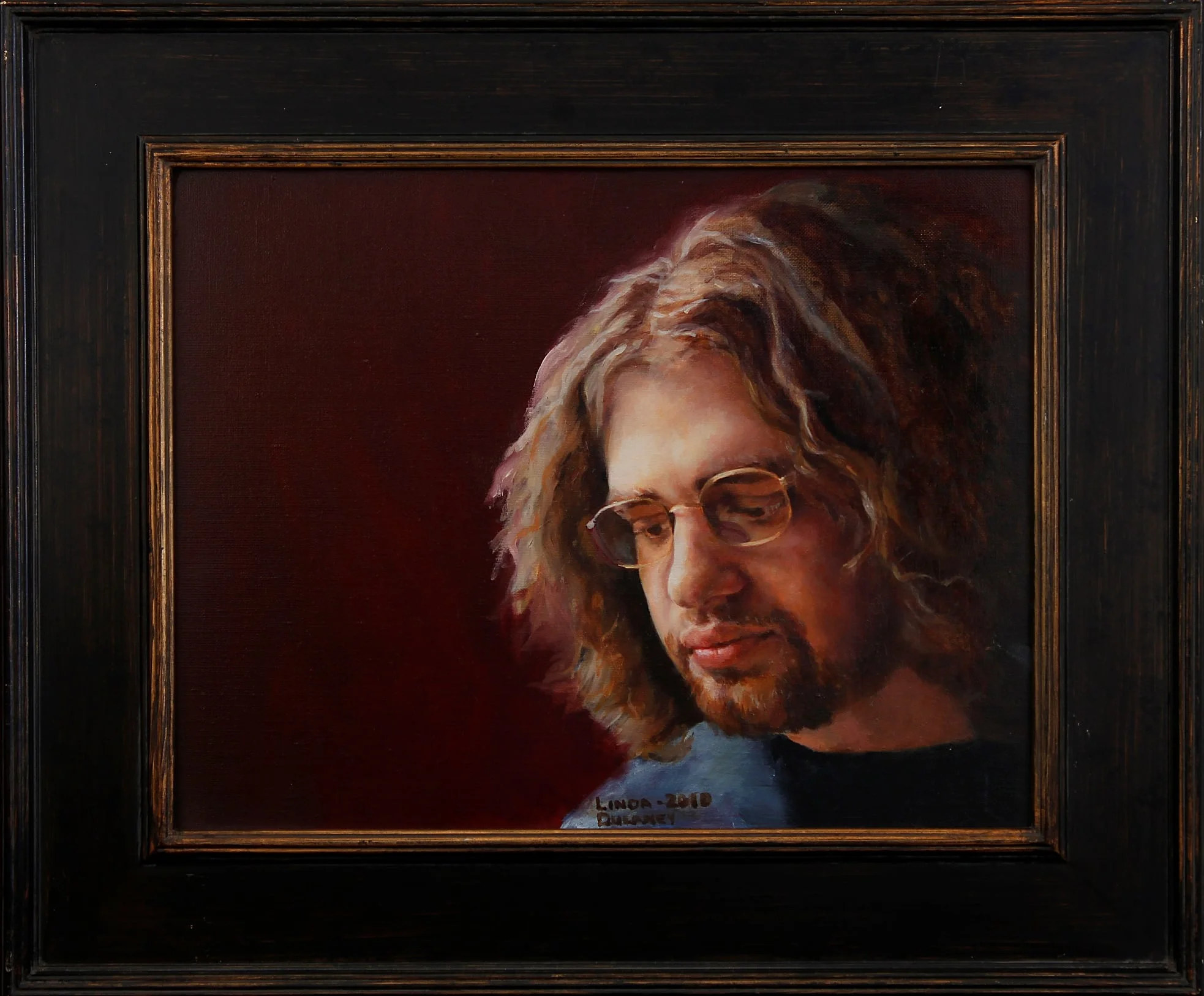 Portrait of Evan by Linda Dulaney, Oil on Canvas, 2010
