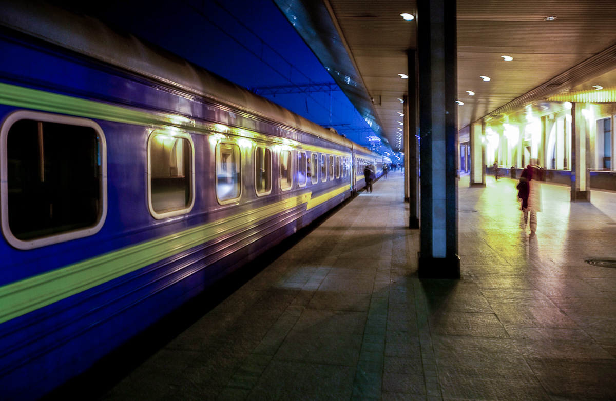UKRAINE - The Kiev to Lviv night train