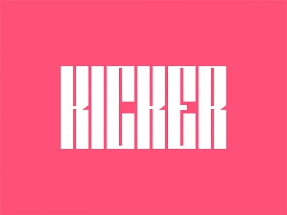 Kicker: A free ultra condensed typeface