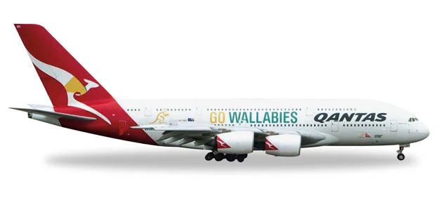 528917 Airbus A380-800 "Qantas, Go Wallabies"