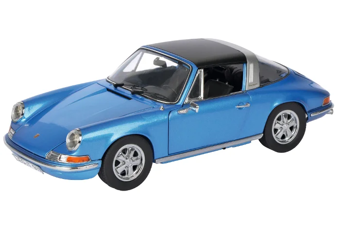 450035400 Porsche 911 S Targa 1973, blauw, Schuco