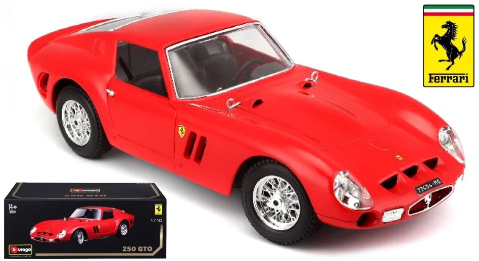 18-16602R Ferrari 250 GTO, rood, Bburago