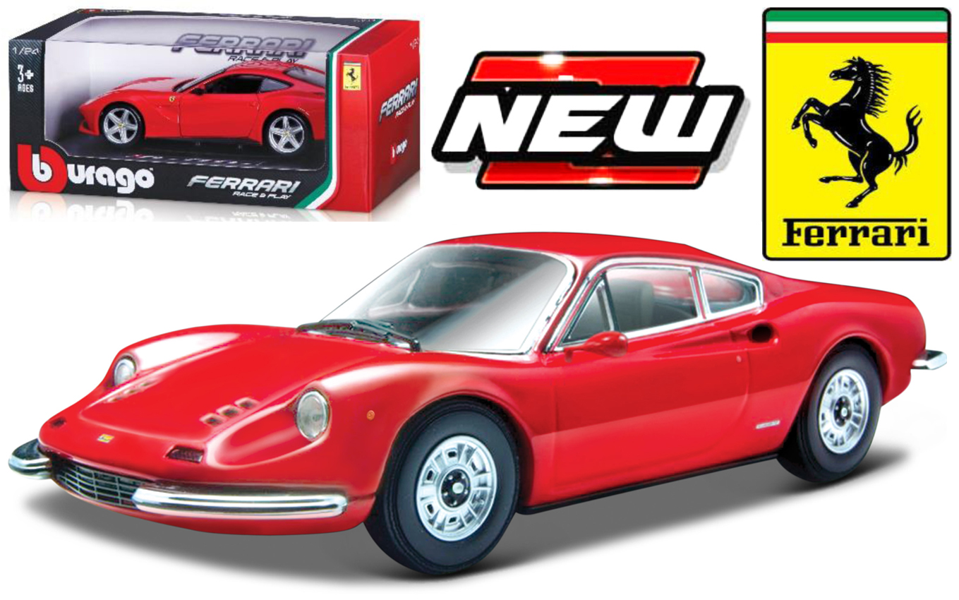 18-26015RED Ferrari 246 GT, rood, Bburago