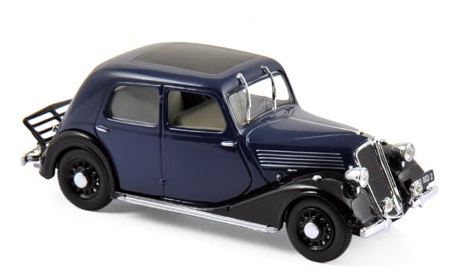 519155 Renault Celtaquatre 1936, donkerblauw & zwart, Norev