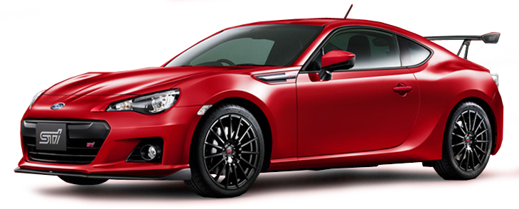 T9P10021 Subaru BRZ STi tS 2013, rood, Triple 9