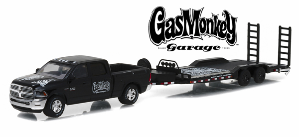 32080 2016 Dodge Ram + aanhangwagen "Gas Monkey", Greenlight