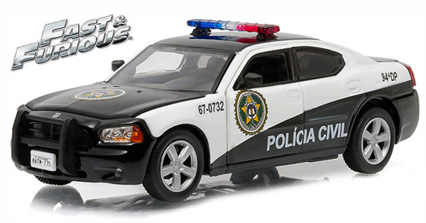 86237 Sao Paulo Police 2006 Dodge Charger Pursuit "The Fast & The Furious", Greenlight