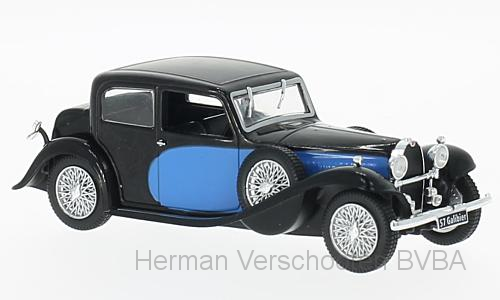 WB123 Bugatti 57 Galibier, blauw/zwart, Whitebox