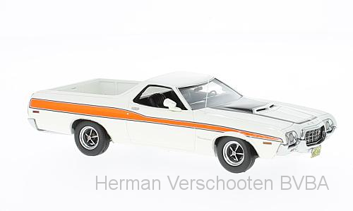 44856 Ford Ranchero GT, wit/oranje, Neoscale Models