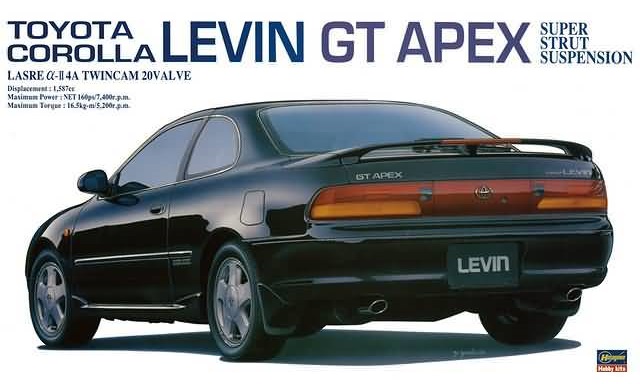20254 Toyota Corolla Levin GT Apex, Hasegawa, Schaal 1/24