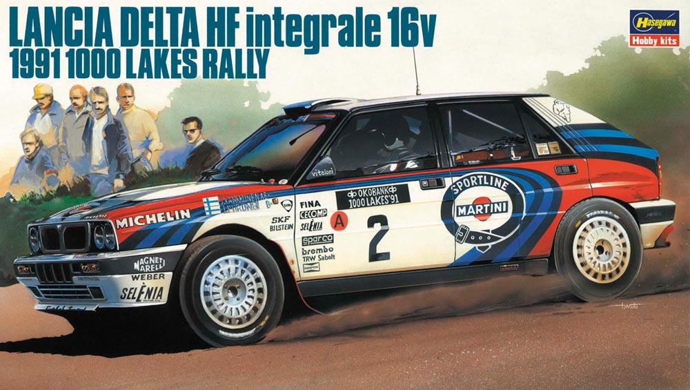 20289 Lancia Delta HF Integrale 16v 1991 1000 Lakes Rally, Hasegawa, Schaal 1/24