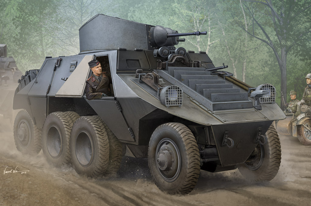 83889 M35 Mittlere Panzerwagen (ADGZ-Daimler), Hobby Boss, Schaal 1/35