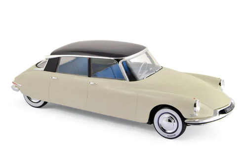 181565 Citroën DS 19 1956, champagne & aubergine, Salon de Paris - Ocotobre 1955, Norev