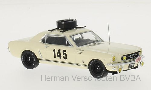 PRD316 Ford Mustang #145 Rally Monte Carlo 1966, Beige, PremiumX