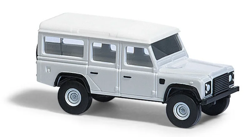 8370 Land Rover Defender, wit, Busch