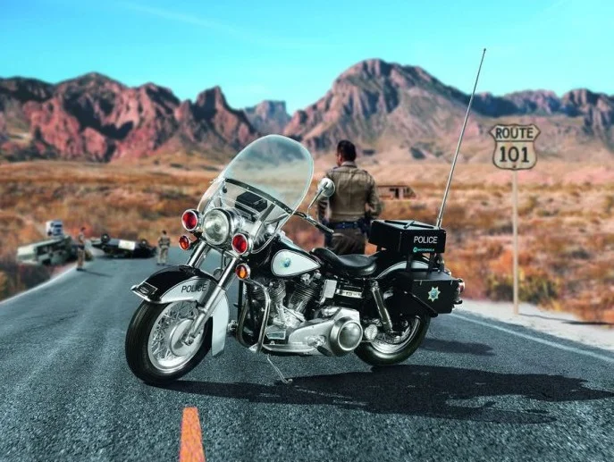 7915 US Police Motorbike, Revell