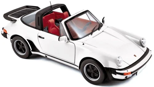 187660 Porsche 911 Turbo Targa 3.3 1987, wit, Norev
