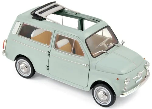 187723 Fiat 500 Giardiniera 1962, lichtgroen, Norev