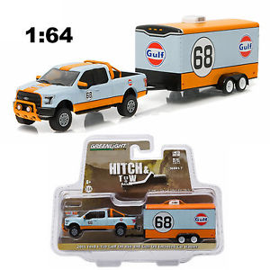32070B 2015 Ford F-150 + trailer "Gulf Oil", Greenlight