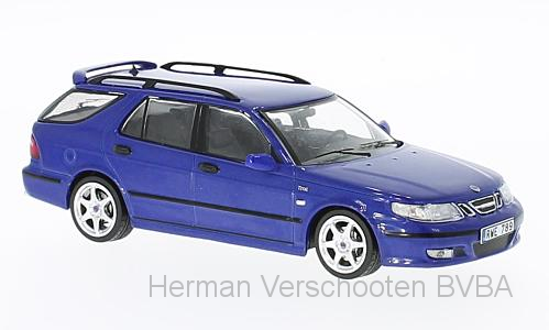PRD514 Saab 9-5 Sport Combi Aero 2002, met. blauw, PremiumX