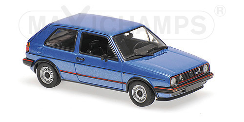 940054120 Volkswagen Golf GTI 1985, blauw met., Minichamps/Maxichamps