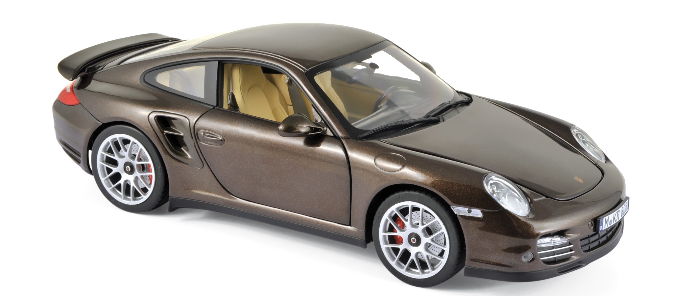 187622 Porsche 911 Turbo 2010, bruin met., Norev