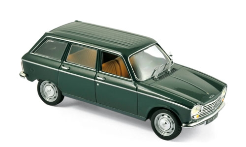 472450 Peugeot 204 Break 1969, Antiekgroen, Norev