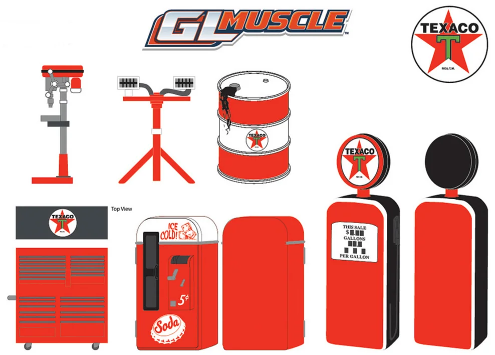 13154 Muscle Shop Tools "Texaco", Greenlight