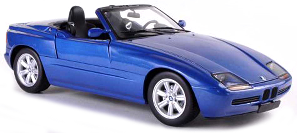 940020101 BMW Z1 (E30) 1991, blauw met., Maxichamps/Minichamps