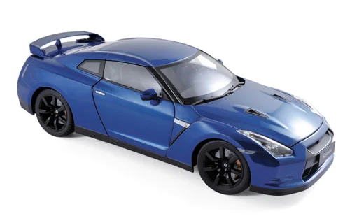 188052 Nissan GTR R-35 2008, blauw, Norev