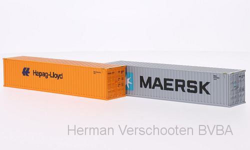 01813 40' Containers "Maersk & Hapag Lloyd", Wiking