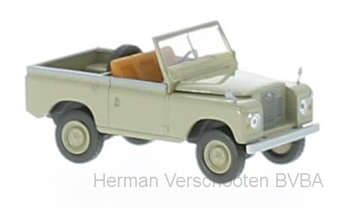 13852 Land Rover 88, gelbgrau, Brekina