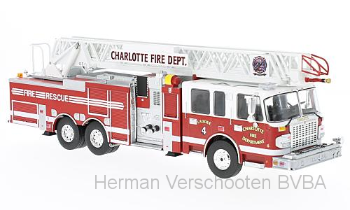 TRF001 SMEAL 105" Aerial Ladder US Firetruck 2014, Charlotte, PremiumX