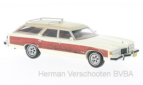 47100 Pontiac Wagon Grand Safari, wit/hout, Neoscale Models