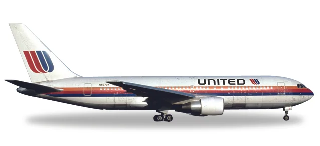 530187 Boeing 767-200 "United Airlines Rainbow / Saul Bass", Herpa Wings