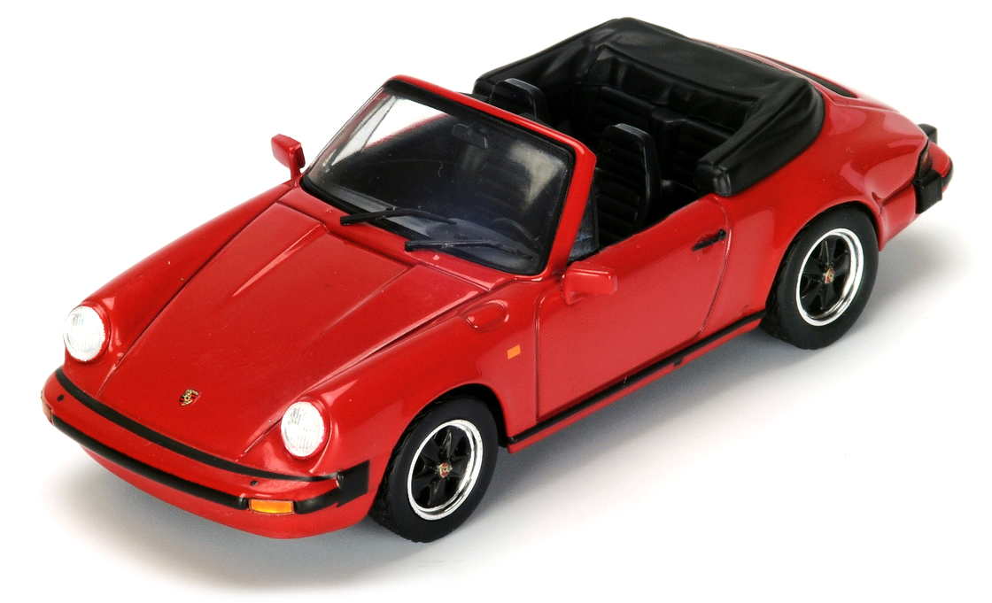 SDC005 Porsche 911 SC Cabriolet 1983, rood, Spark